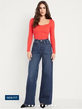 Old Navy Extra High-Waisted Super Wide-Leg Jeans